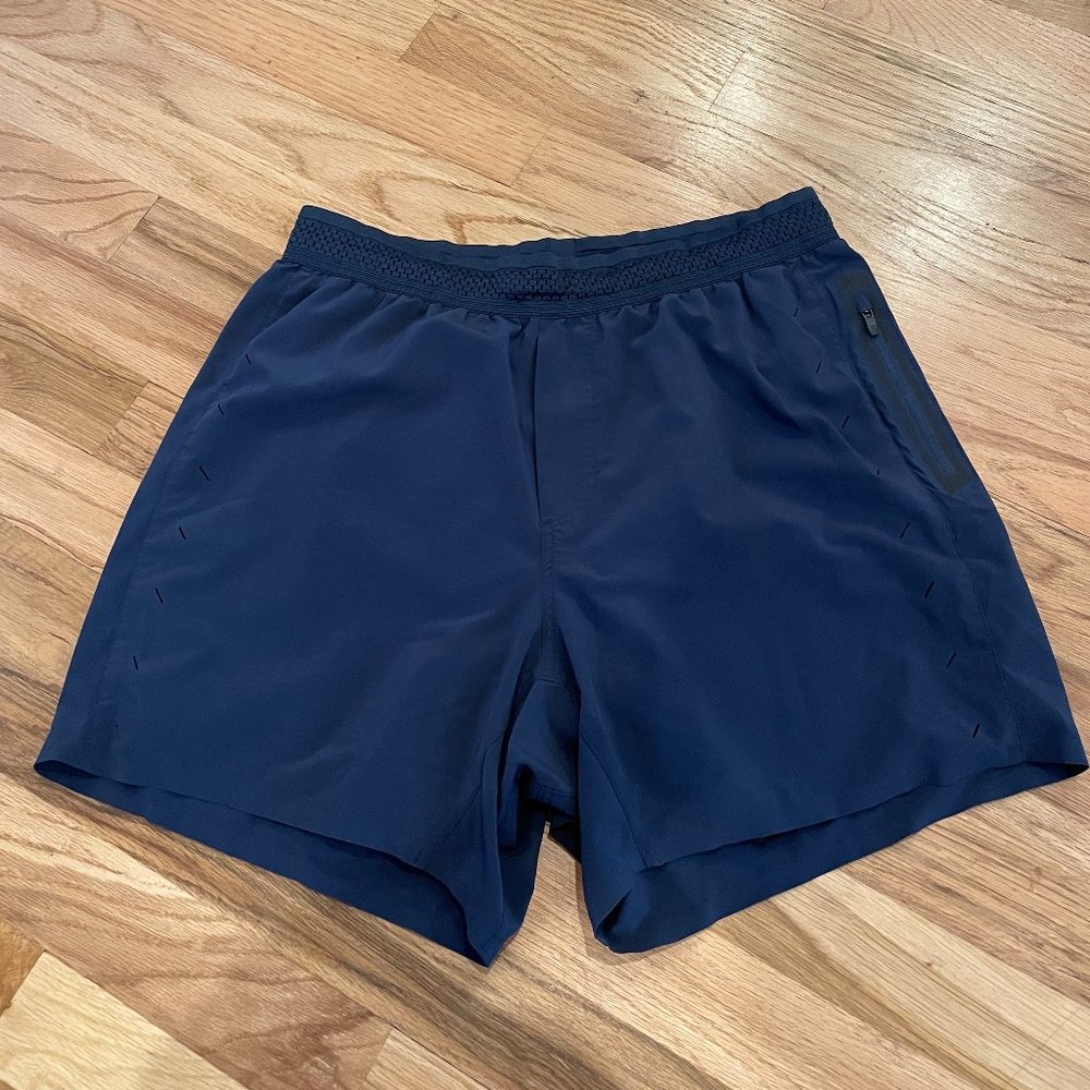 Ten Thousand Men's Session Short Running Training Short Size Medium 5" Navy